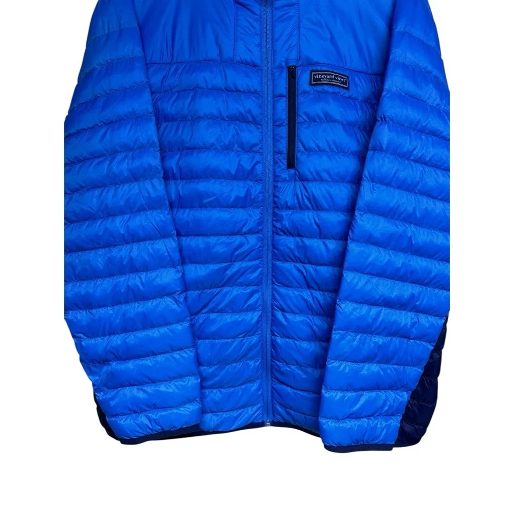 Vineyard Vines Lightweight Packable Puffer‎ Jacket Blue Men's Size XLarge